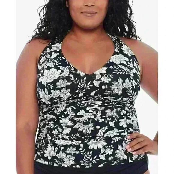 NEW! Lauren Ralph Lauren Women's Plus 16W Floral Tankini Top & Bottom NWT $196 - Picture 4 of 5